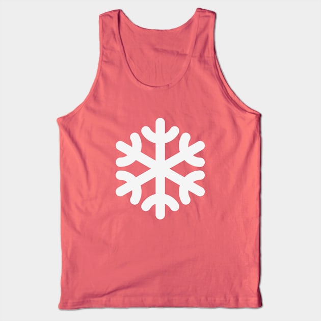 Snowflake / Copo De Nieve / Flocon De Neige / Schneeflocke / Fiocco Di Neve (White) Tank Top by MrFaulbaum